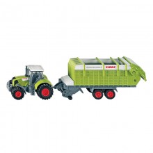 Jouet Tracteur avec accessoire Claas avec tremie  de chargement 1:87 
